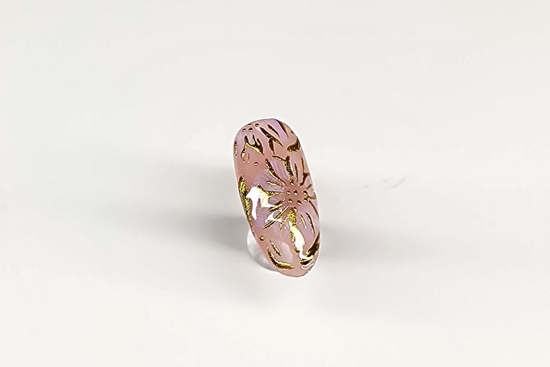 Blush Petal Gold Accent