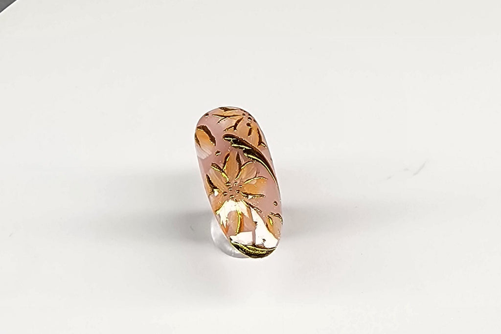 Blush Petal Gold Accent