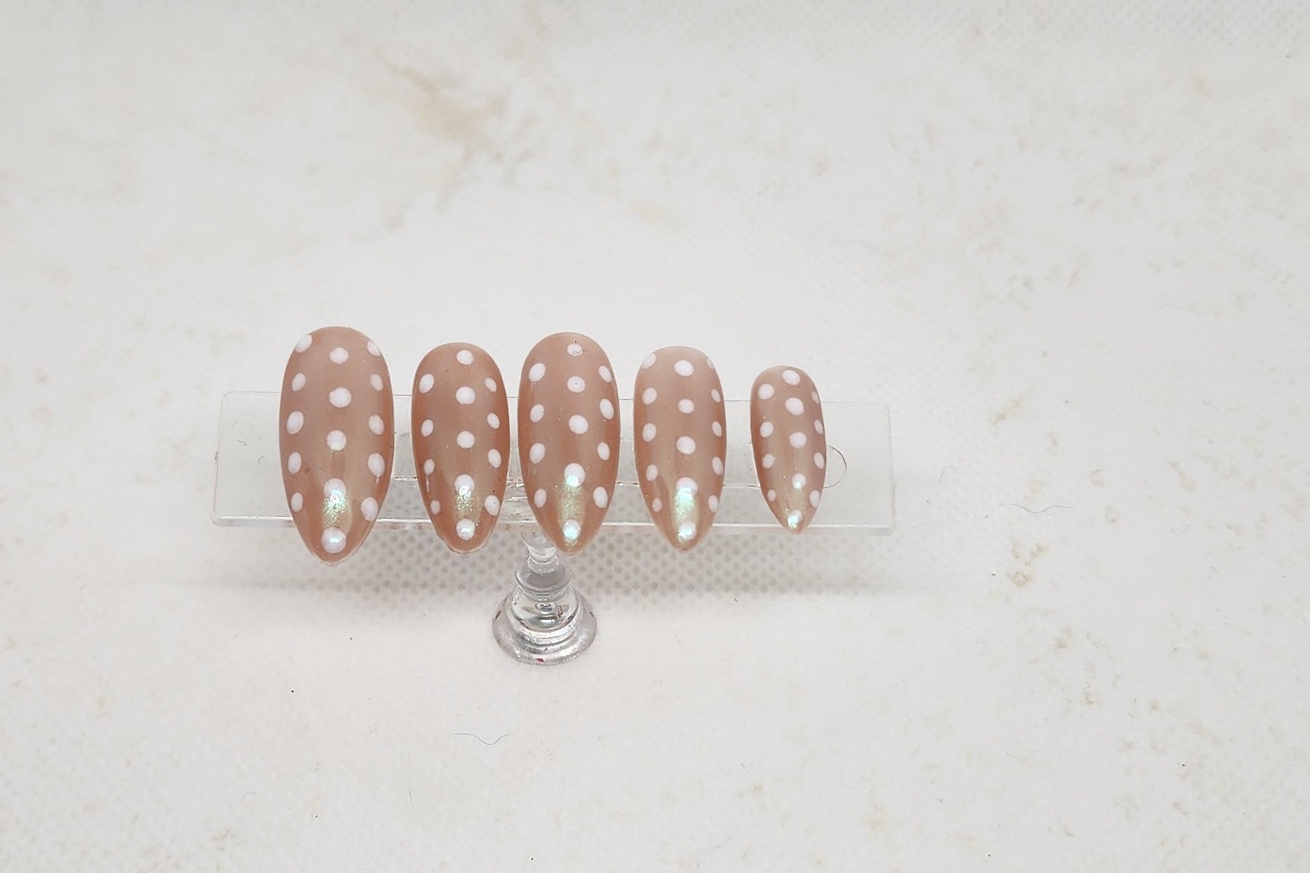 Pink Chrome Polka Dots