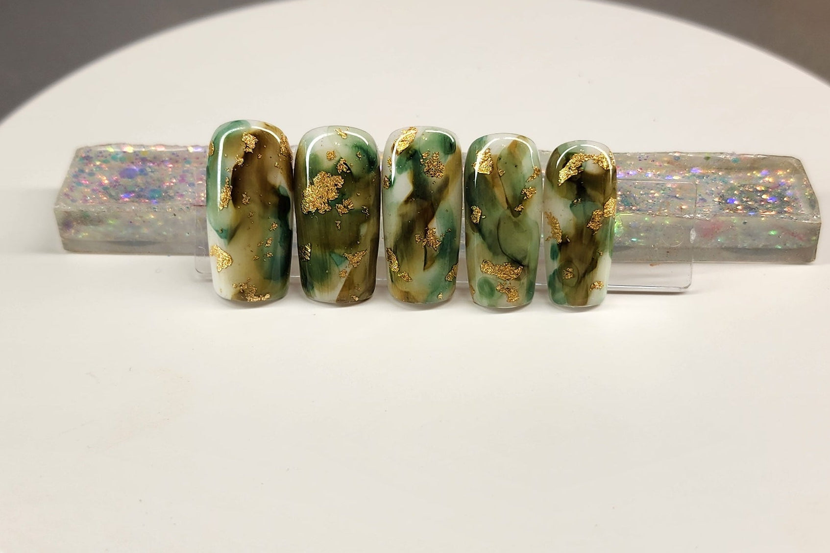 Green Gold Marble