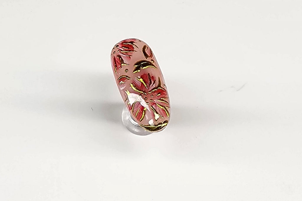 Blush Petal Gold Accent