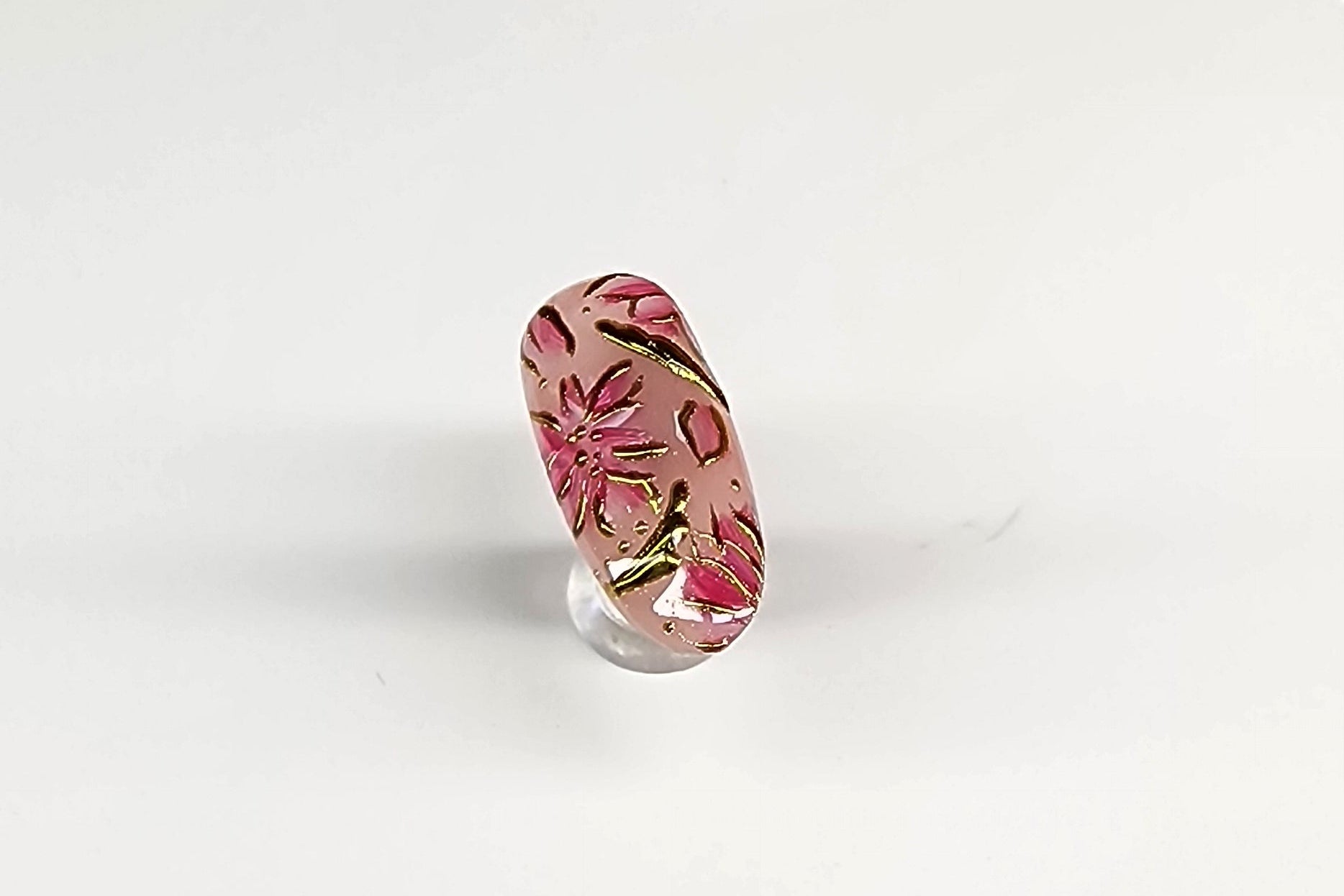 Blush Petal Gold Accent